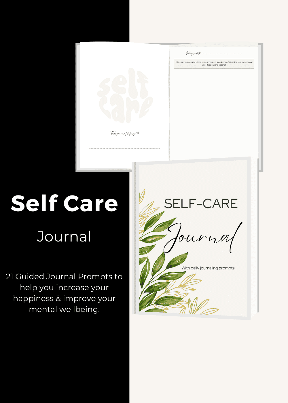 An image of 2 pages of the inside of the journal and the front cover