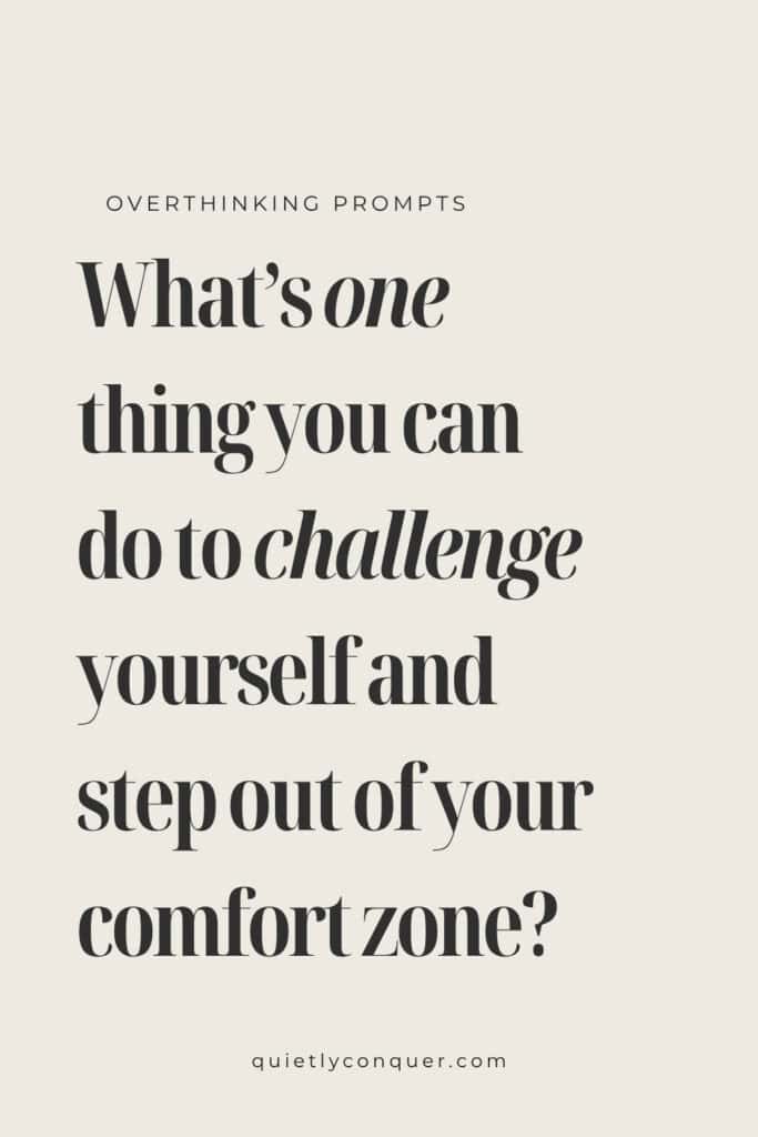 Overthinking Prompts - Journal Prompts for Overthinking - Text based image